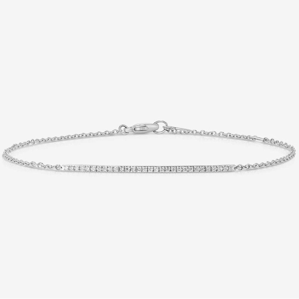 Ring Concierge Diamond Bar Bracelet - 14K WHITE GOLD